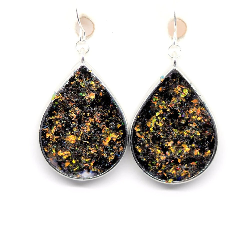 Opal Ice Teardrop Earrings